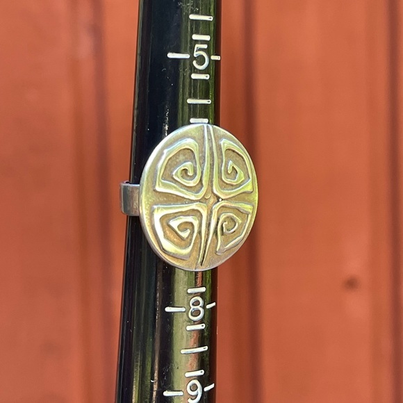 Artisan Handmade Solid Sterling Ring, Celtic Spiral Design - Picture 2 of 8